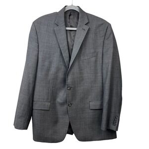 Lauren Ralph Lauren Blazer Suit Jacket Wool 2 Button Vented Lined Gray Men Sz 44